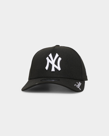 New Era New York Yankees 'Visor Script' 9FORTY A-Frame Snapback Black