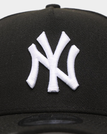 New Era New York Yankees 'Visor Script' 9FORTY A-Frame Snapback Black
