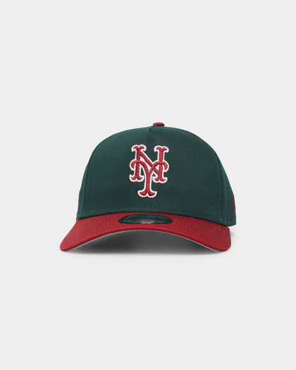 New Era New York Mets 'Beets & Greens' 9FORTY A-Frame Snapback Dark Green/Cardinal