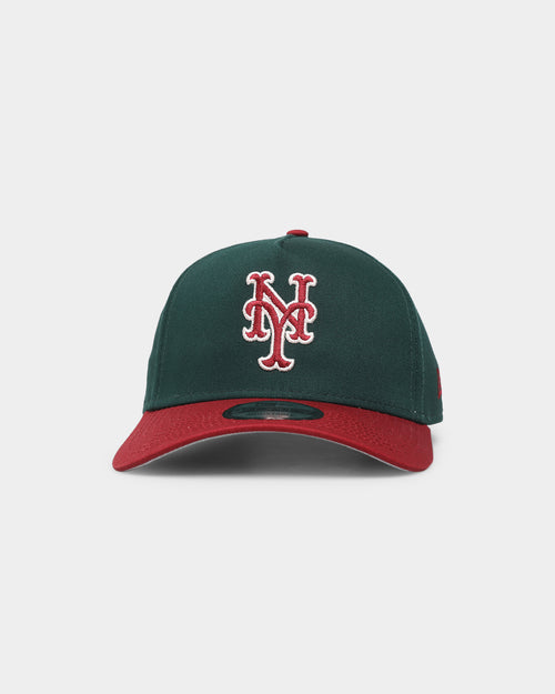 New Era New York Mets 'Beets & Greens' 9FORTY A-Frame Snapback Dark Green/Cardinal