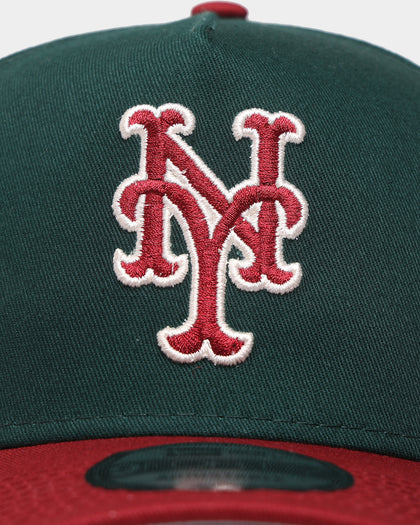 New Era New York Mets 'Beets & Greens' 9FORTY A-Frame Snapback Dark Green/Cardinal