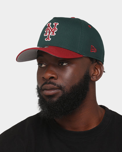 New Era New York Mets 'Beets & Greens' 9FORTY A-Frame Snapback Dark Green/Cardinal