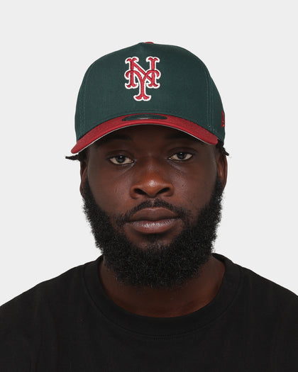New Era New York Mets 'Beets & Greens' 9FORTY A-Frame Snapback Dark Green/Cardinal