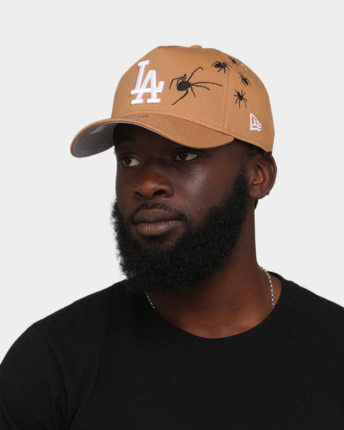 New Era Los Angeles Dodgers 'Spider Crown' 9FORTY A-Frame Snapback Wheat