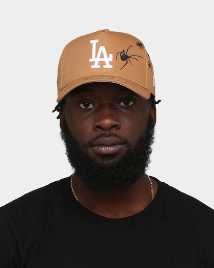 New Era Los Angeles Dodgers 'Spider Crown' 9FORTY A-Frame Snapback Wheat