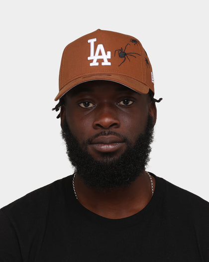 New Era Los Angeles Dodgers 'Spider Crown' 9FORTY A-Frame Snapback Chocolate