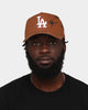New Era Los Angeles Dodgers 'Spider Crown' 9FORTY A-Frame Snapback Chocolate