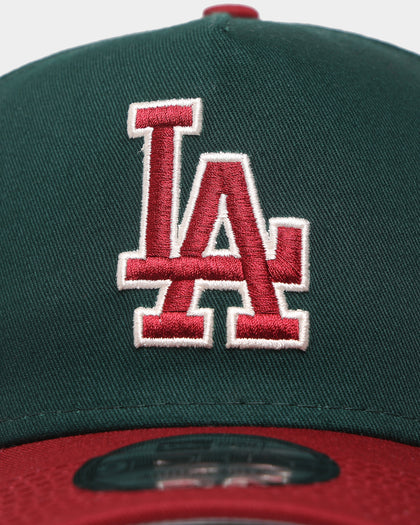 New Era Los Angeles Dodgers 'Beets & Greens' 9FORTY A-Frame Snapback Dark Green/Cardinal