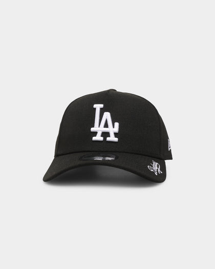 New Era Los Angeles Dodgers 'Visor Script' 9FORTY A-Frame Snapback Black