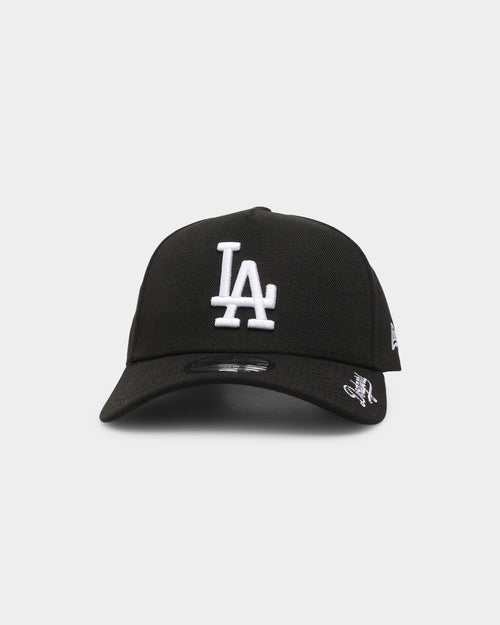New Era Los Angeles Dodgers 'Visor Script' 9FORTY A-Frame Snapback Black