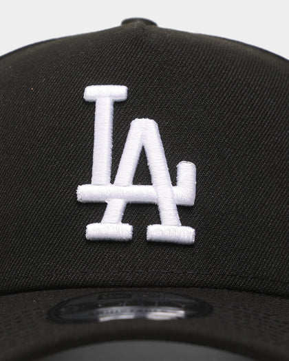 New Era Los Angeles Dodgers 'Visor Script' 9FORTY A-Frame Snapback Black