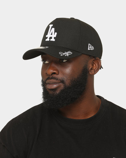 New Era Los Angeles Dodgers 'Visor Script' 9FORTY A-Frame Snapback Black