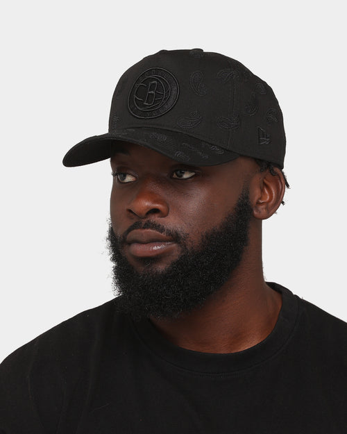 New Era Brooklyn Nets 'Paisley All Over' 9FORTY A-Frame Snapback Paisley/Black
