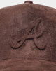 New Era Atlanta Braves 'Tonal Brown Suede' 9FORTY A-Frame Snapback Brown