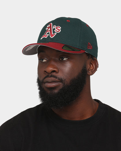 New Era Oakland Athletics 'Beets & Greens' 59FIFTY Retro Crown Fitted Dark Green/Cardinal