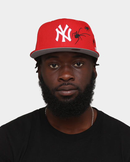 New Era New York Yankees 'Spider Crown' 59FIFTY Fitted Scarlet