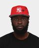 New Era New York Yankees 'Spider Crown' 59FIFTY Fitted Scarlet