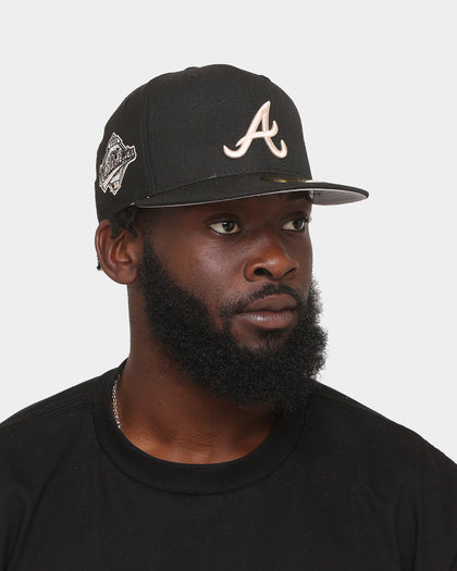 New Era Atlanta Braves World Series 'Stone Tones' 59FIFTY Fitted Black/Stone