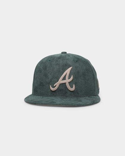 New Era Atlanta Braves 'Forest Suede & Camel' 59FIFTY Fitted Dark Green