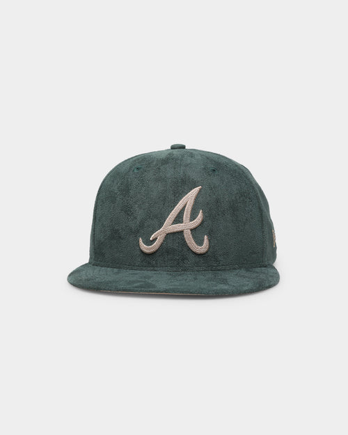 New Era Atlanta Braves 'Forest Suede & Camel' 59FIFTY Fitted Dark Green