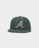 New Era Atlanta Braves 'Forest Suede & Camel' 59FIFTY Fitted Dark Green