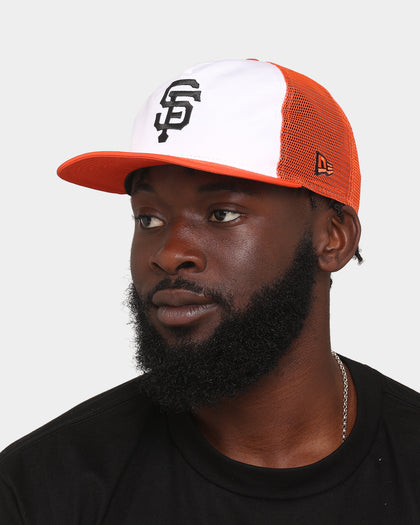 New Era San Francisco Giants 'Team Two-Tone' Prolight Old Golfer Trucker Snapback White/OTC