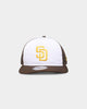New Era San Diego Padres 'Team Two-Tone' Prolight Old Golfer Trucker Snapback White/OTC