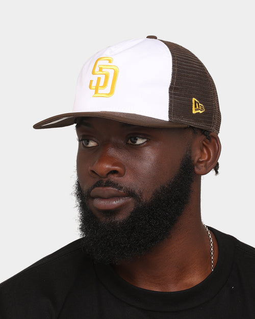 New Era San Diego Padres 'Team Two-Tone' Prolight Old Golfer Trucker Snapback White/OTC