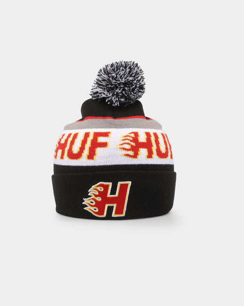 HUF Enforcer Pom Beanie Black