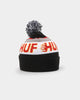 HUF Enforcer Pom Beanie Black