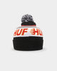 HUF Enforcer Pom Beanie Black