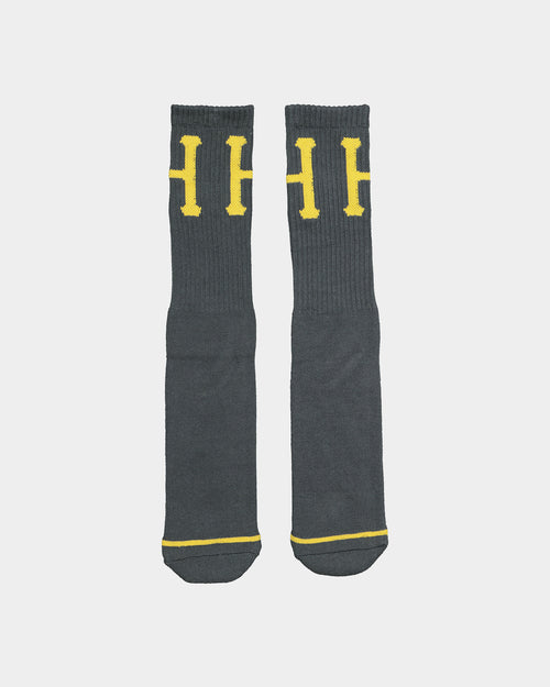 HUF Classic H Crew Socks Gunmetal