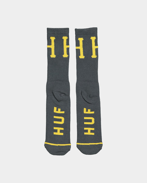HUF Classic H Crew Socks Gunmetal