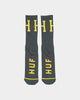 HUF Classic H Crew Socks Gunmetal