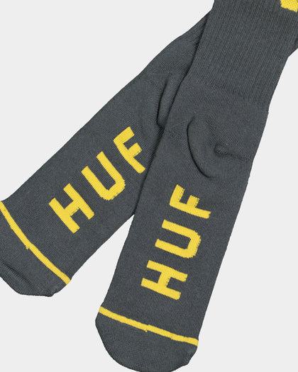 HUF Classic H Crew Socks Gunmetal