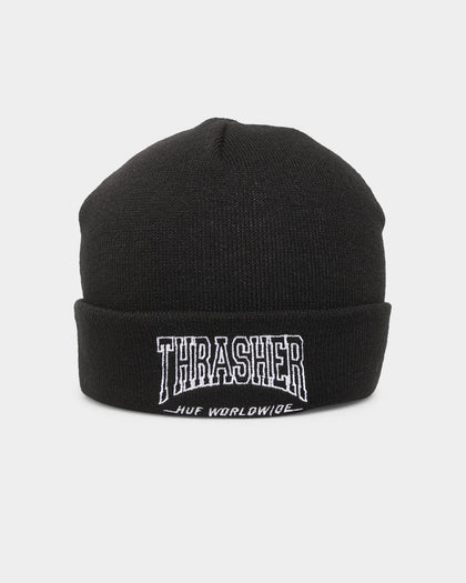 HUF X Thrasher Field Crew Beanie Black