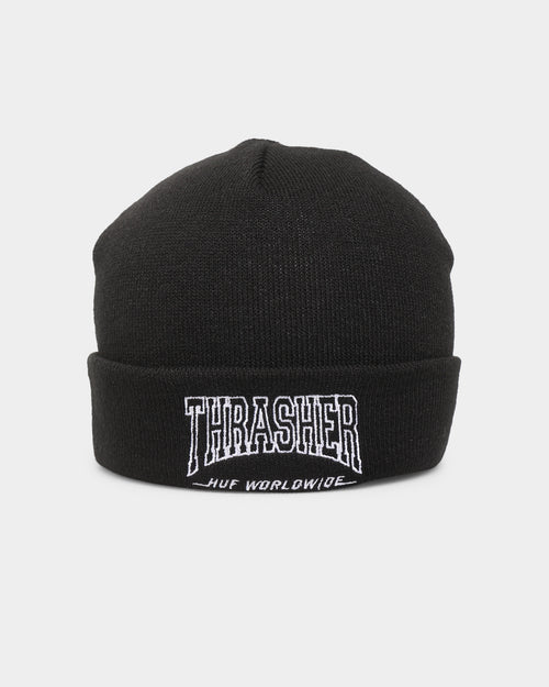HUF X Thrasher Field Crew Beanie Black