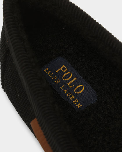 Polo Ralph Lauren Collins Slipper Black Corduroy