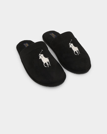 Polo Ralph Lauren Klarence Big Pony Slippers Black/Cream