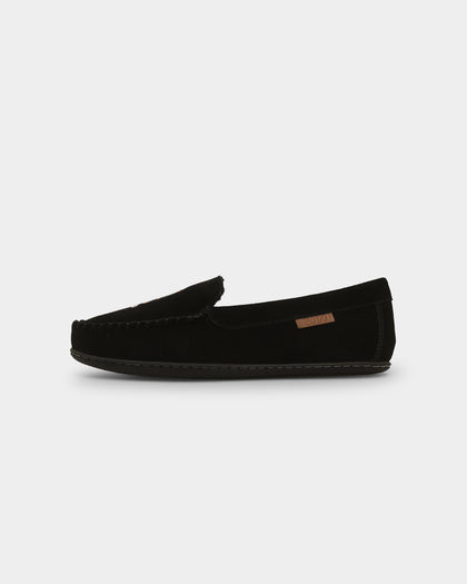 Polo Ralph Lauren Women's Collins Bear Slipper Black Suede