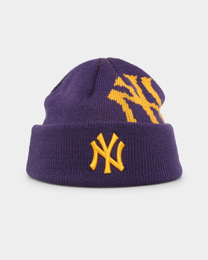 New Era New York Yankees Sunset Purple Knit Thin Beanie Purple
