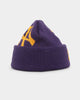 New Era New York Yankees Sunset Purple Knit Thin Beanie Purple