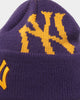 New Era New York Yankees Sunset Purple Knit Thin Beanie Purple
