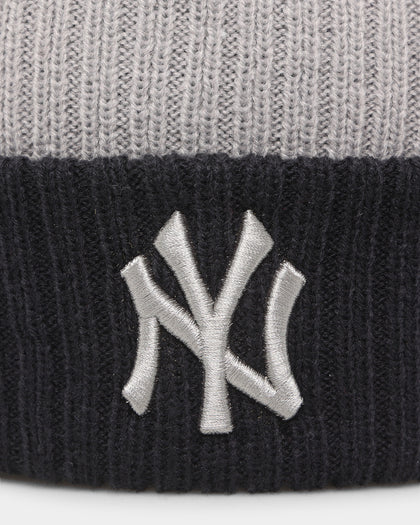 New Era New York Yankees Pom Knit Beanie Navy/Grey