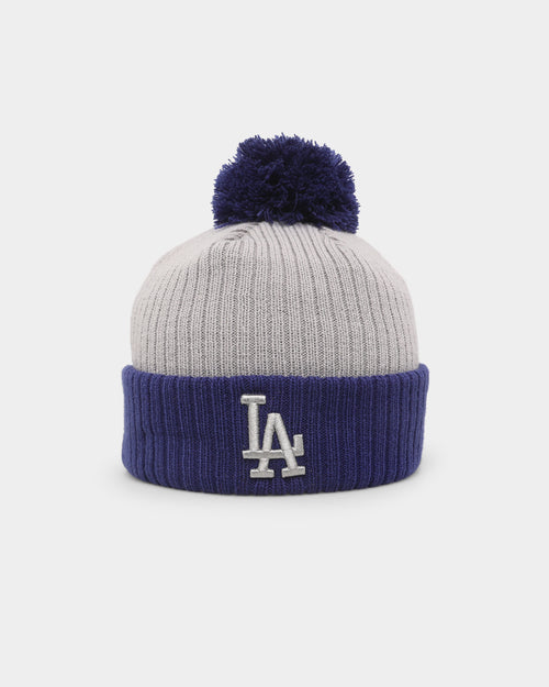 New Era Los Angeles Dodgers Pom Beanie Dark Royal