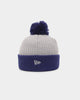 New Era Los Angeles Dodgers Pom Beanie Dark Royal