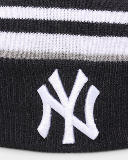 New Era New York Yankees Stripe Cuff Knit Medium Beanie Original Team Colours