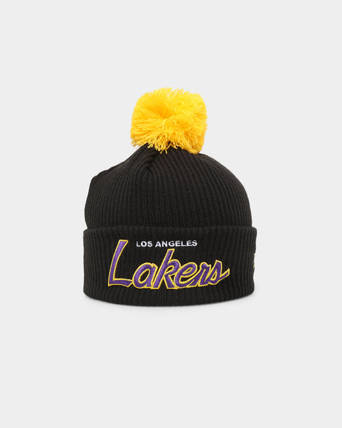 New Era Los Angeles Lakers Pom Beanie Original Team Colours