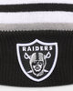 New Era Las Vegas Raiders Stripe Cuff Knit Medium Beanie Original Team Colours