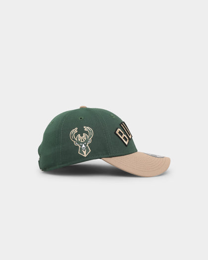 New Era Kids' Milwaukee Bucks Team Wordmark 9FORTY Strapback Original Team Colours